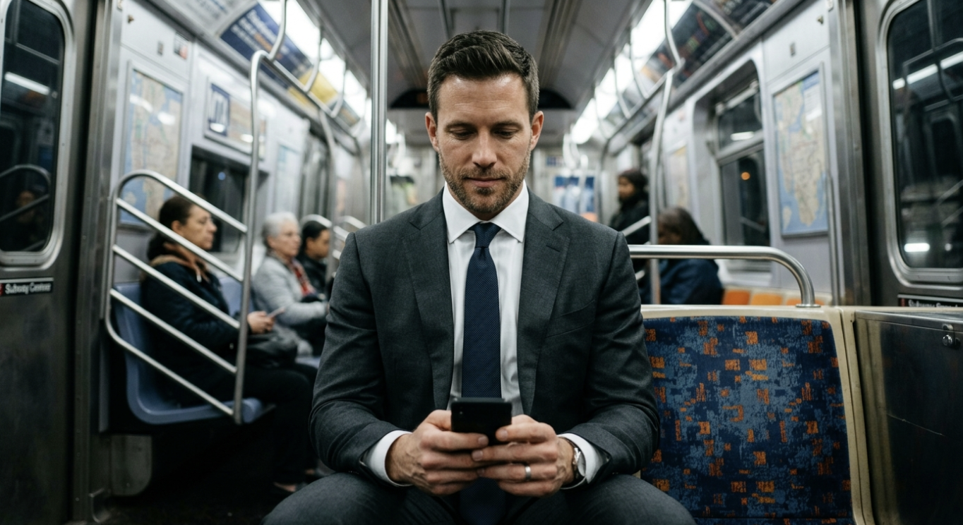 Checking APEXPlayer alerts on the metro commute